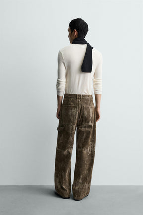 FLOCKED BAGGY-FIT JEANS - Image 3