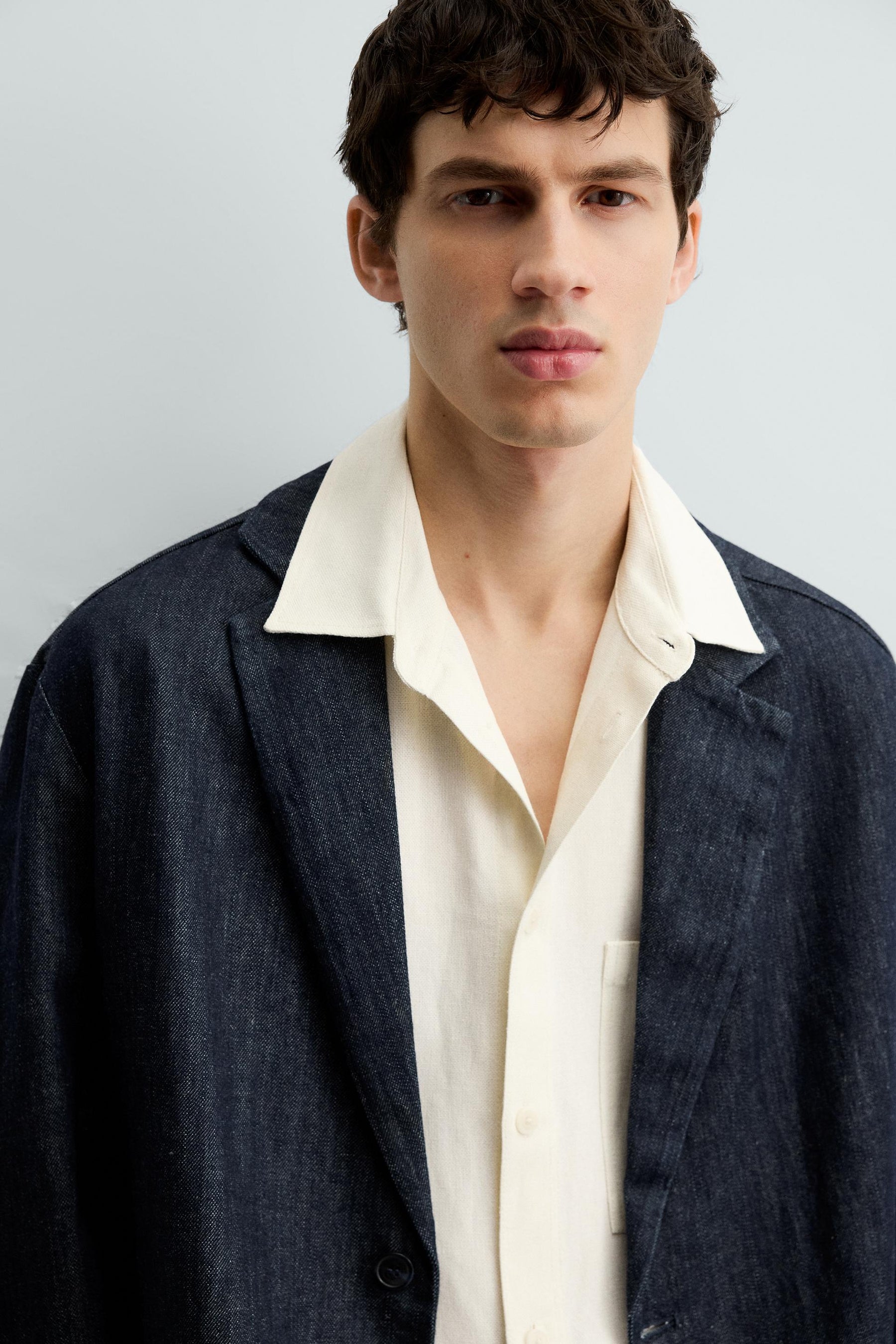 RELAXED FIT DENIM BLAZER - Image 6