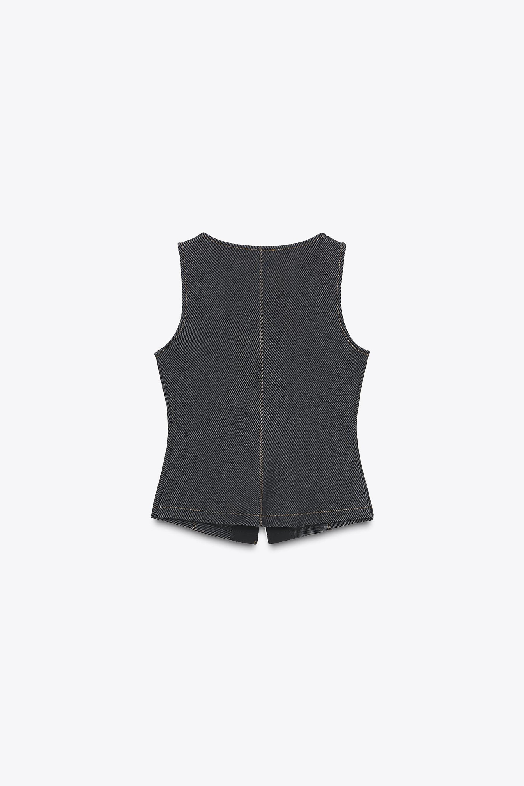 Buttoned Waistcoat Top