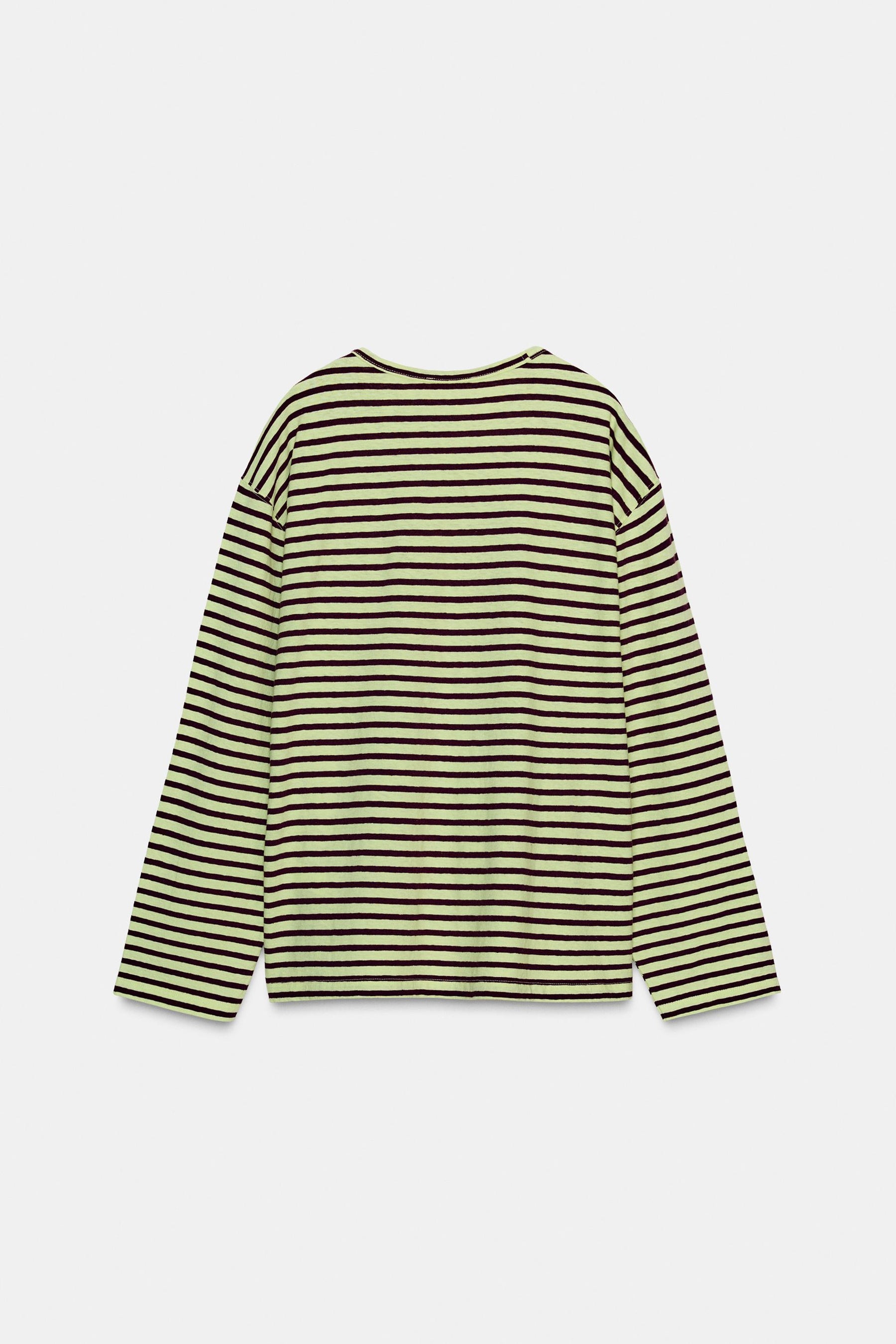 Striped Embroidered T-shirt