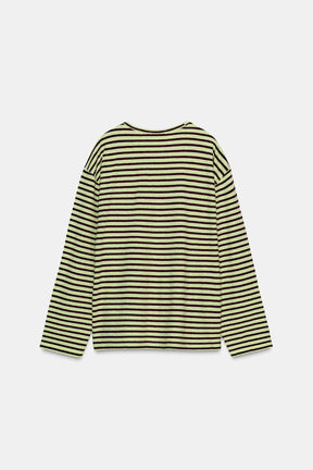 Striped Embroidered T-shirt
