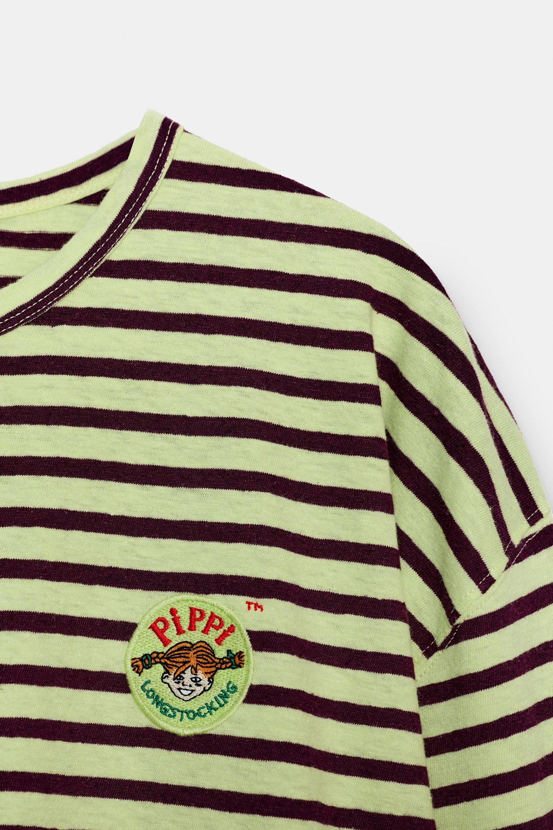 Striped Embroidered T-shirt