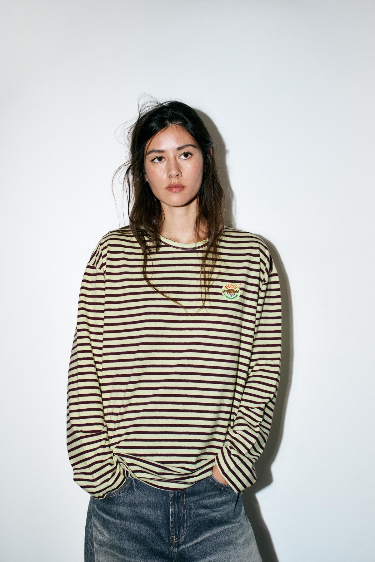 Striped Embroidered T-shirt