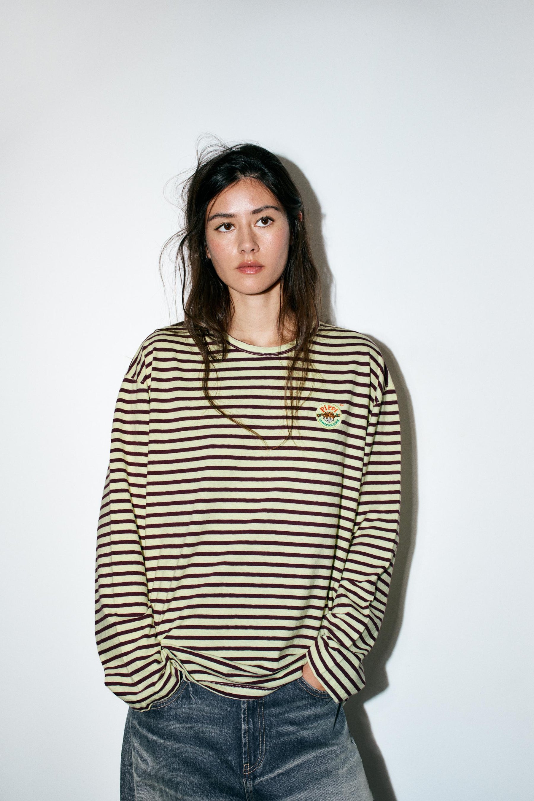 Striped Embroidered T-shirt