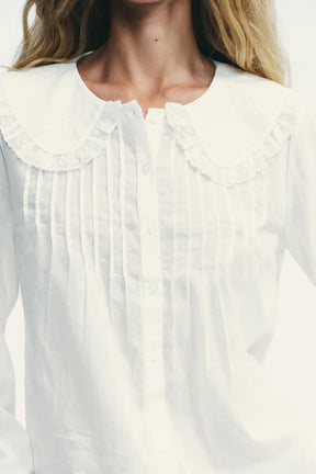 EMBROIDERED COLLAR SHIRT
