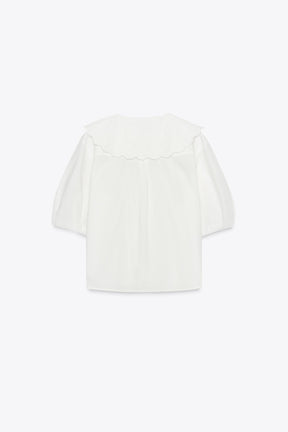 Embroidered Peter Pan Shirt