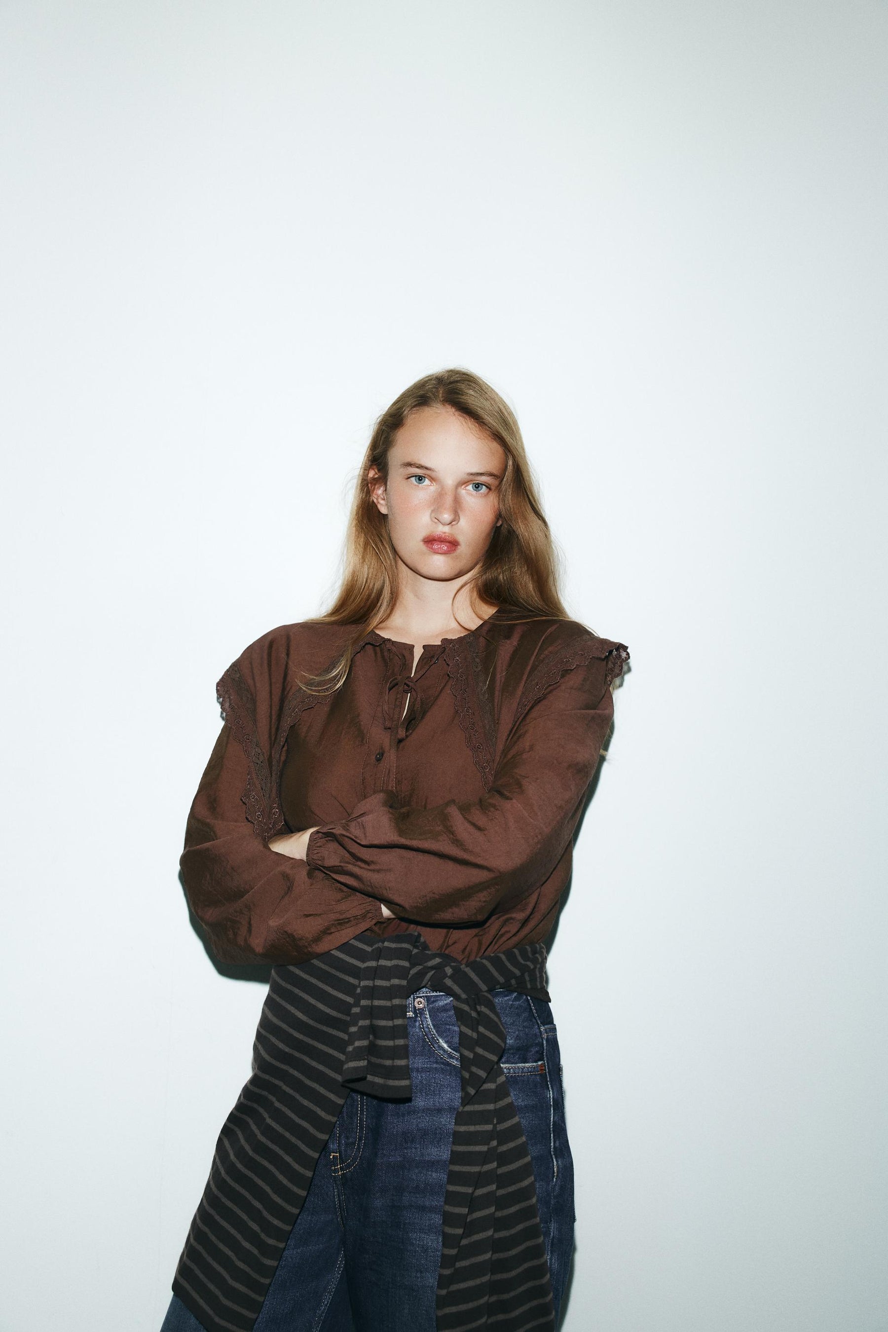 Flowing Shirt with Collar