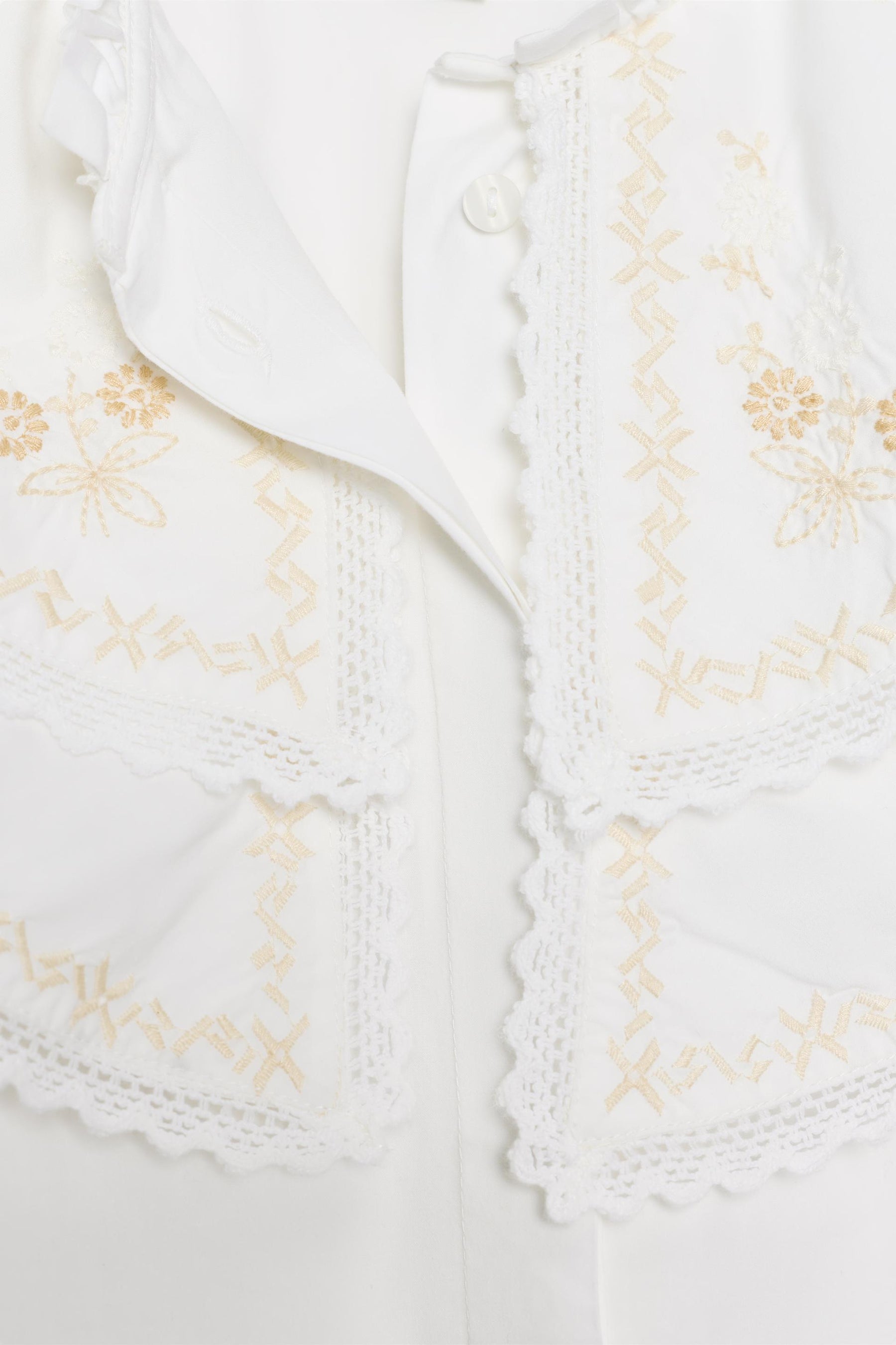 EMBROIDERED POPLIN SHIRT