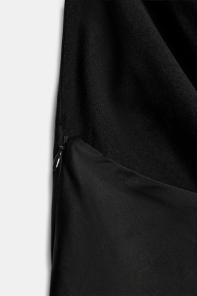 Satin Beaded Fashion Top