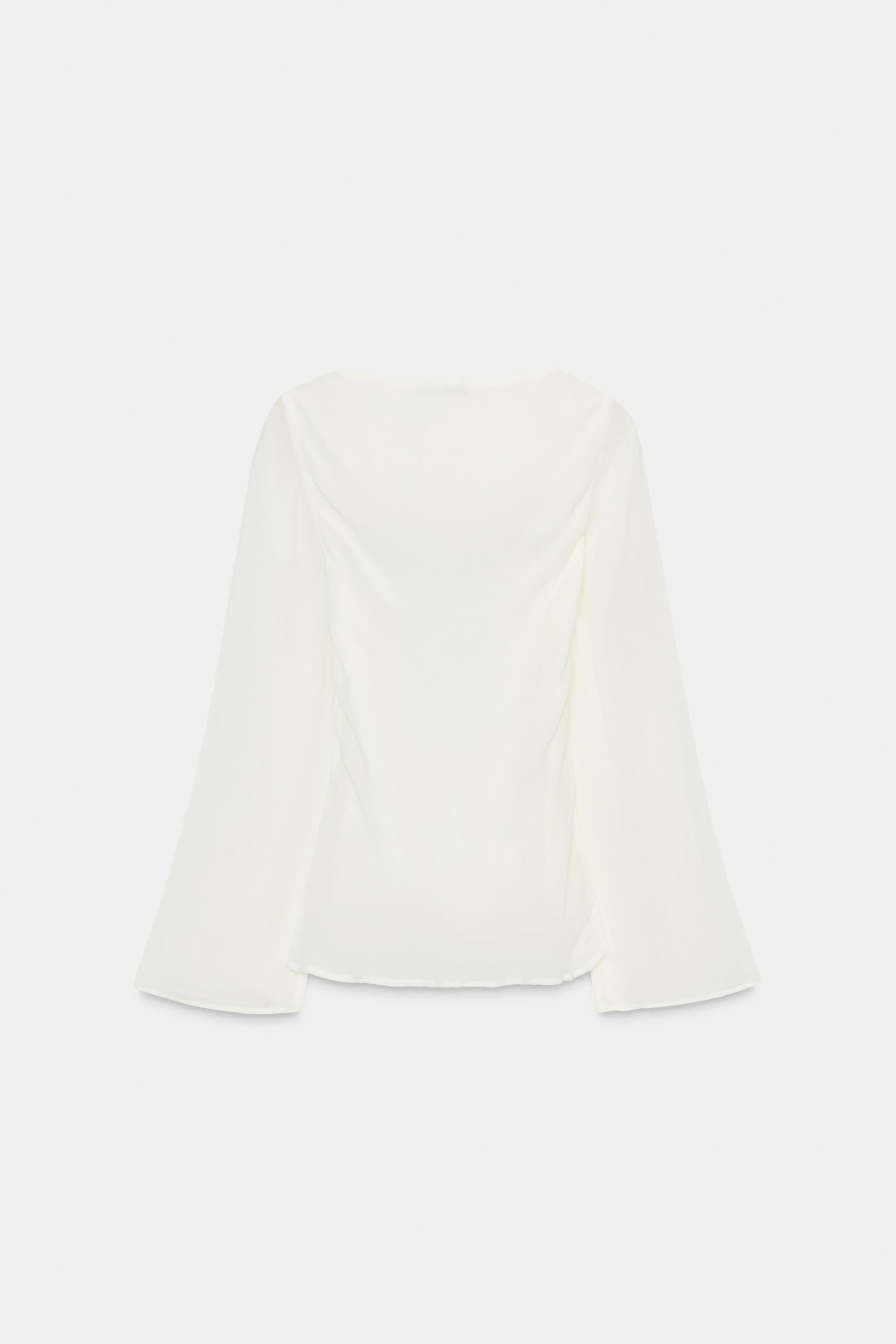 LACE ACCENT GEORGETTE SHIRT