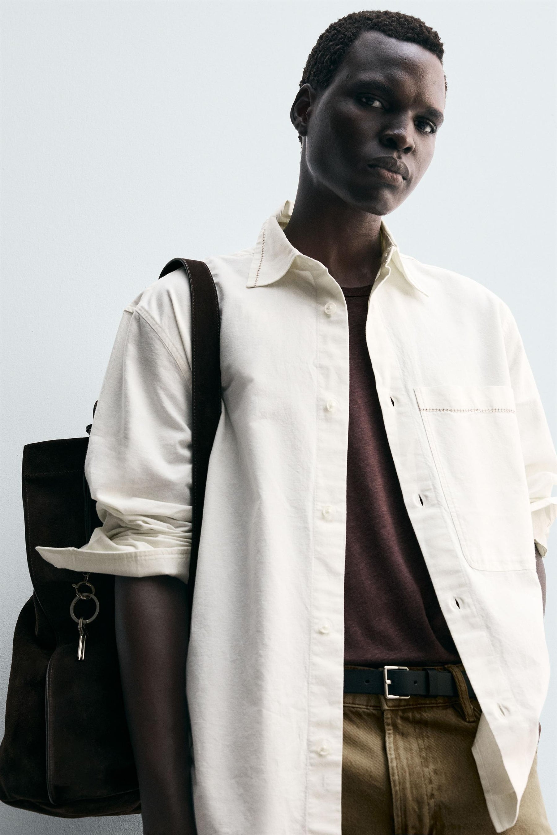 EMBROIDERED COTTON/LINEN SHIRT - Image 6