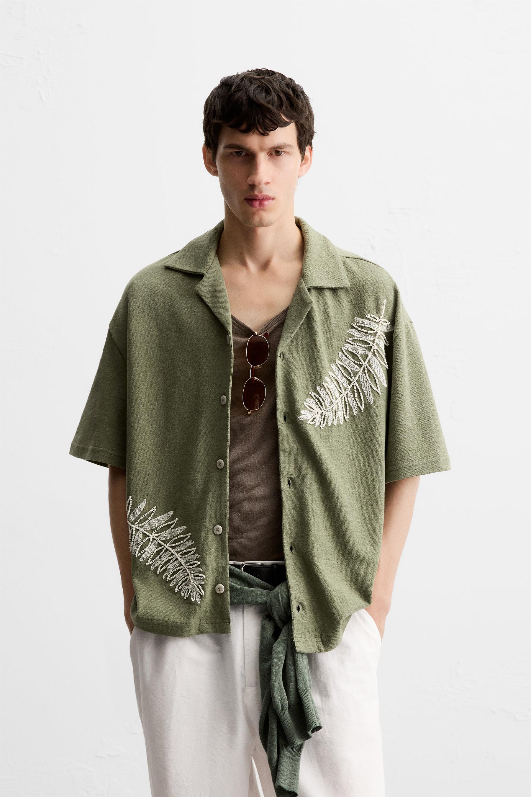 BEADED EMBROIDERY SHIRT - Image 2