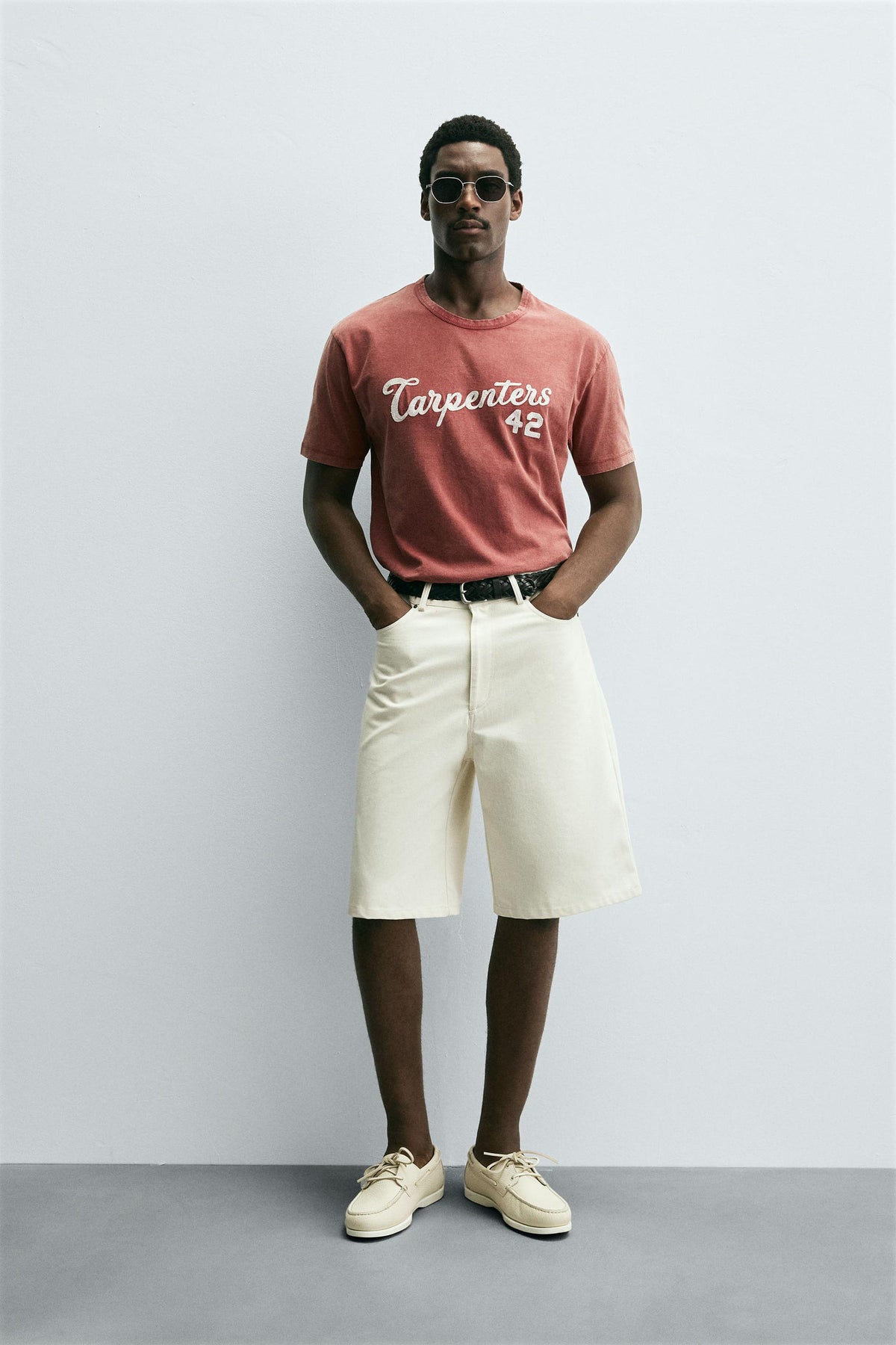 WASHED EMBROIDERED T-SHIRT - Image 1