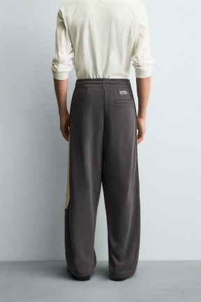 RELAXED FIT COLOUR BLOCK TROUSERS - Image 3