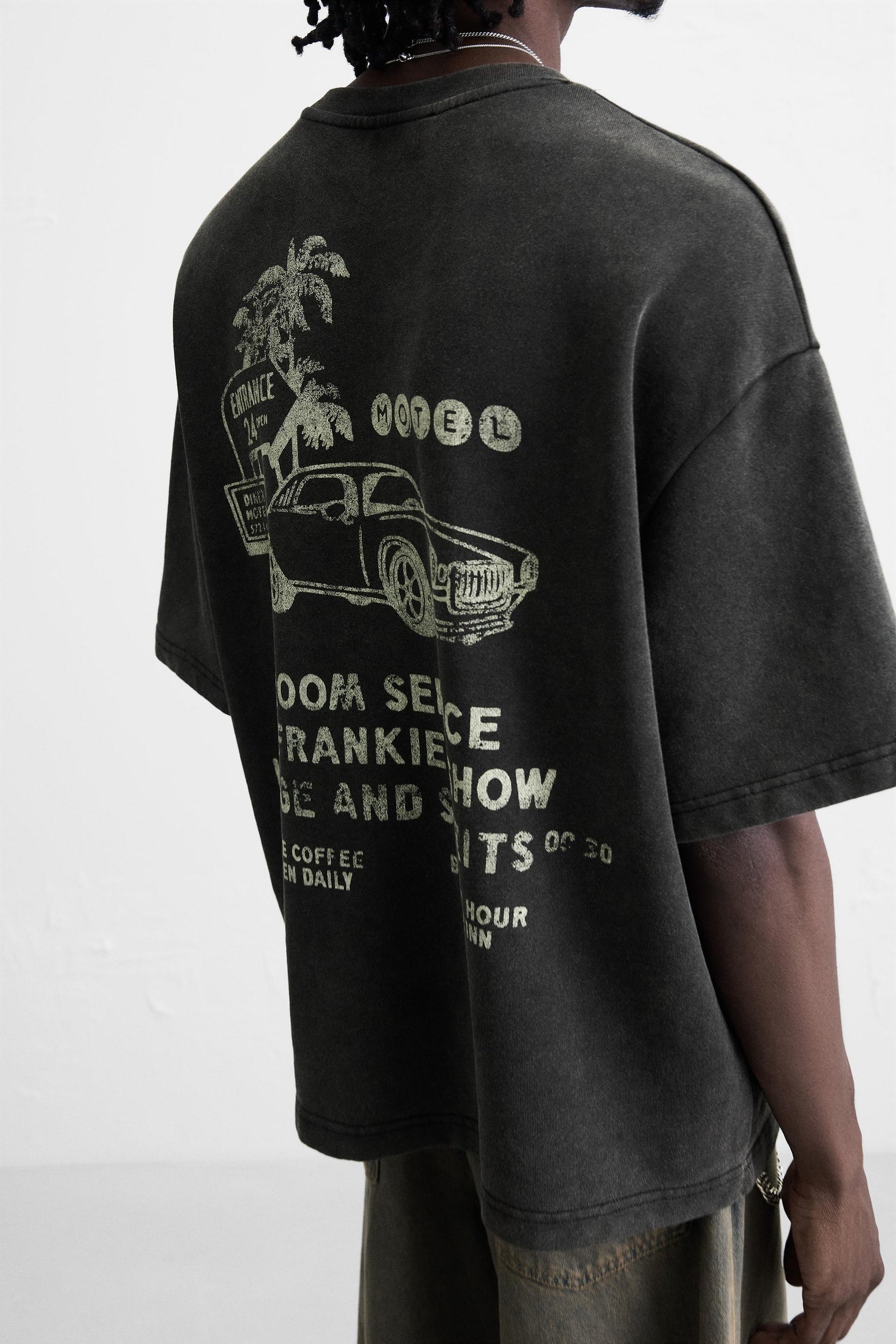 WASHED PRINTED GRAPHIC SWEATSHIRT - Image 6