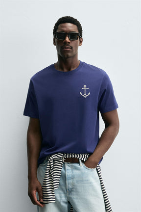 ANCHOR EMBROIDERED T-SHIRT - Image 2