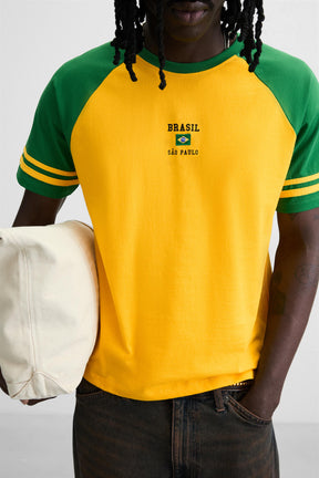 EMBROIDERED COLOUR BLOCK T-SHIRT - Image 7