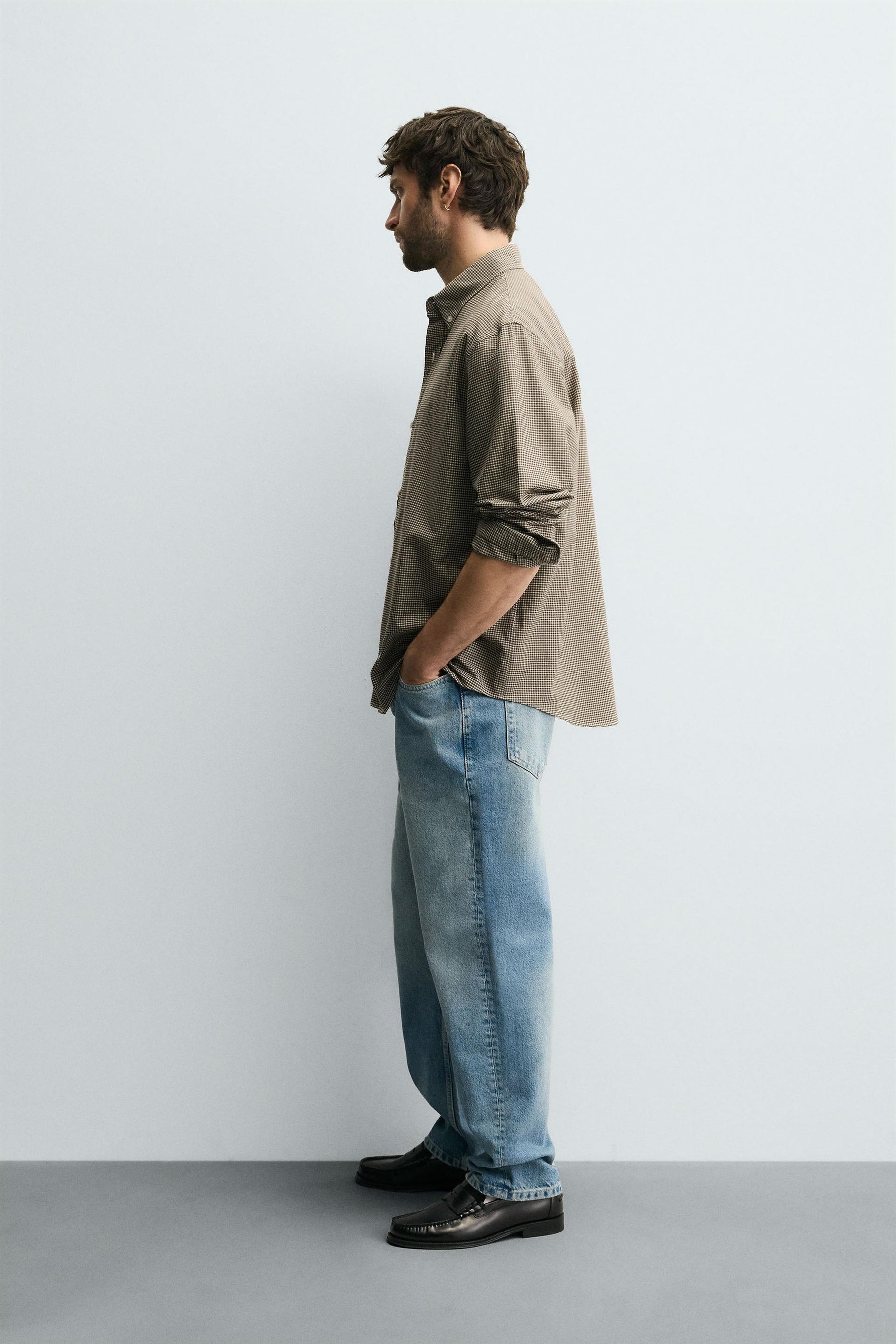 REGULAR FIT CHECK SHIRT - Image 4