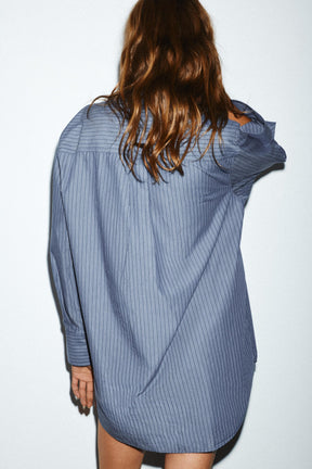Striped Poplin Shirt