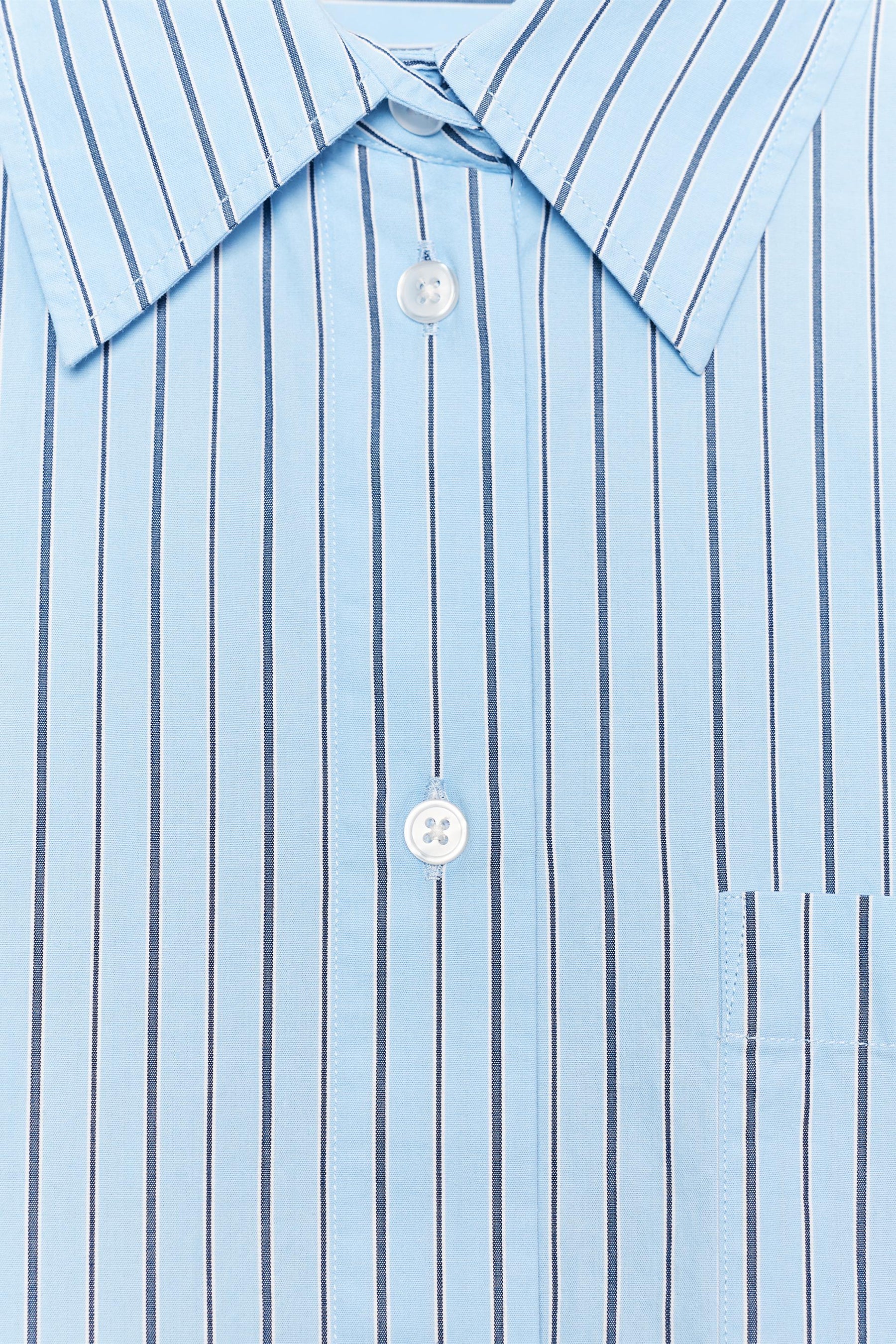 OVERSIZE STRIPED POPLIN SHIRT