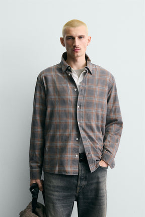 Relaxed Fit Checkered Shirt
