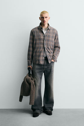 Relaxed Fit Checkered Shirt