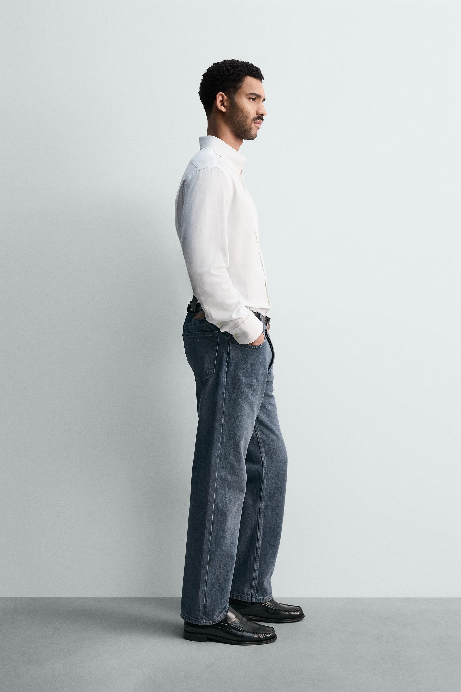 WASHED TEXTURED OXFORD SHIRT - Image 4