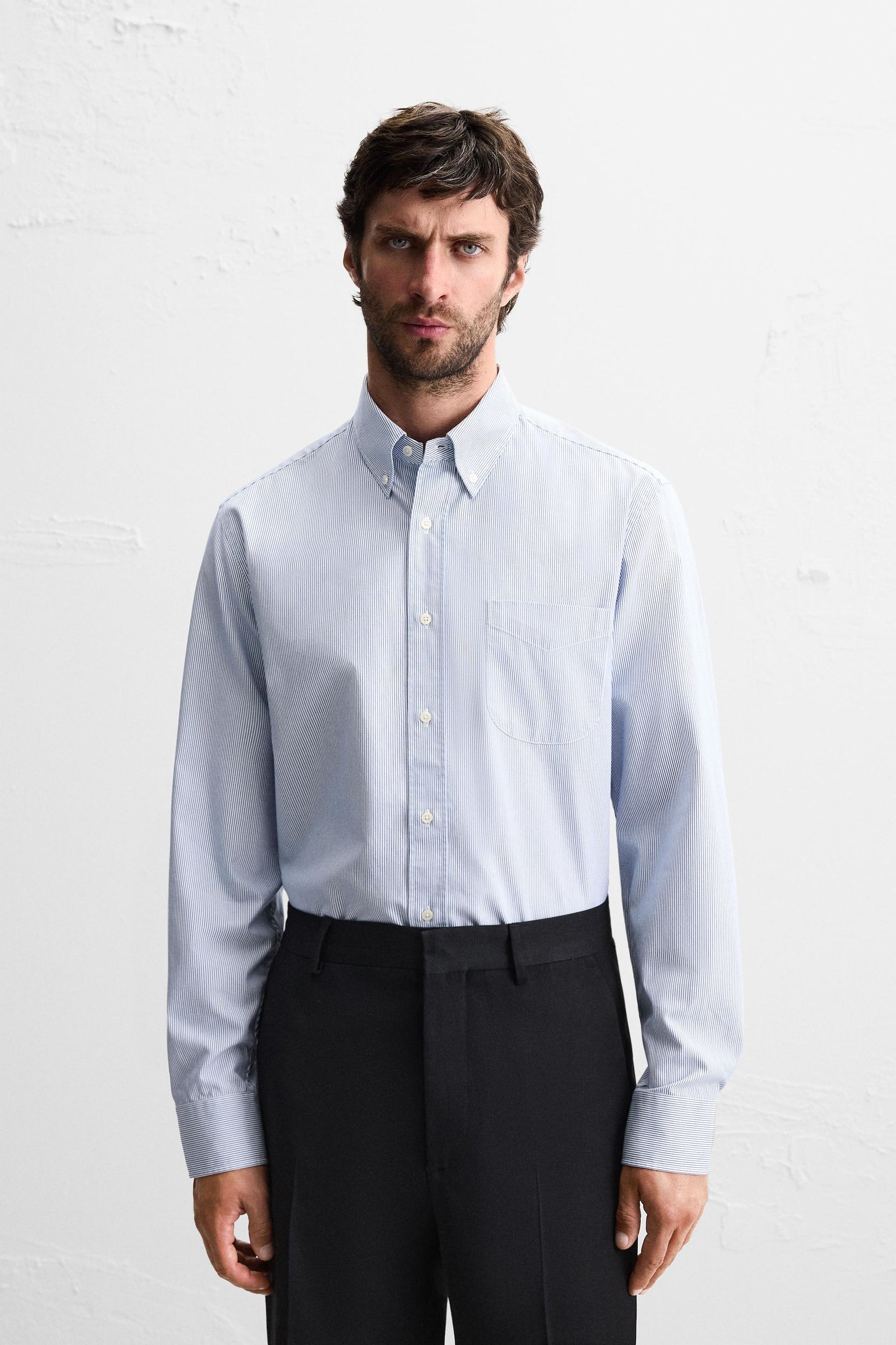 STRIPED TEXTURED SHIRT - Image 2