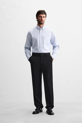 STRIPED TEXTURED SHIRT - Image 1