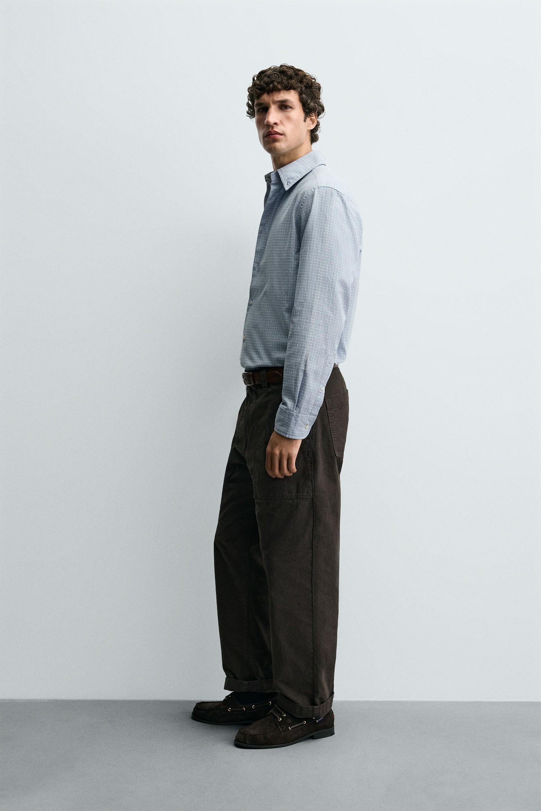 REGULAR FIT CHECK SHIRT - Image 4