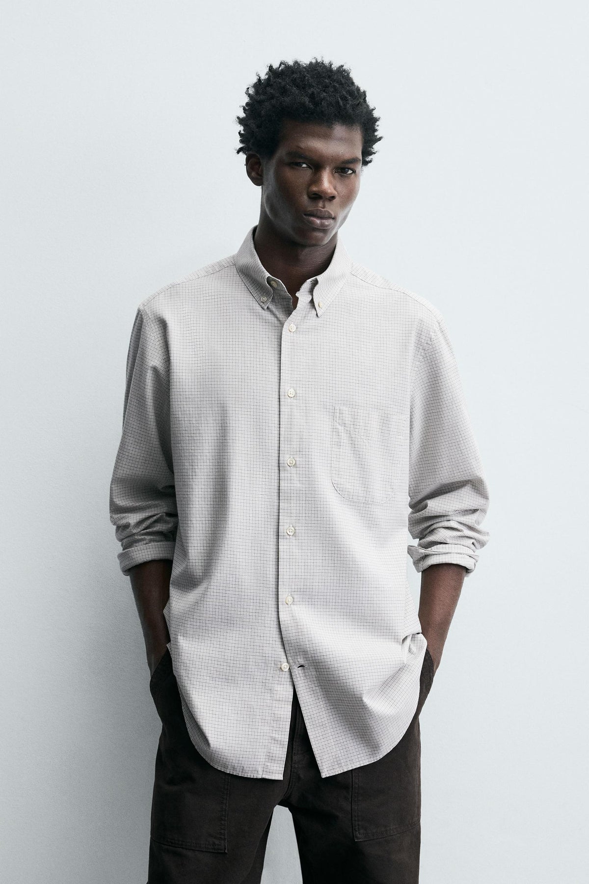 REGULAR FIT CHECK SHIRT - Image 2