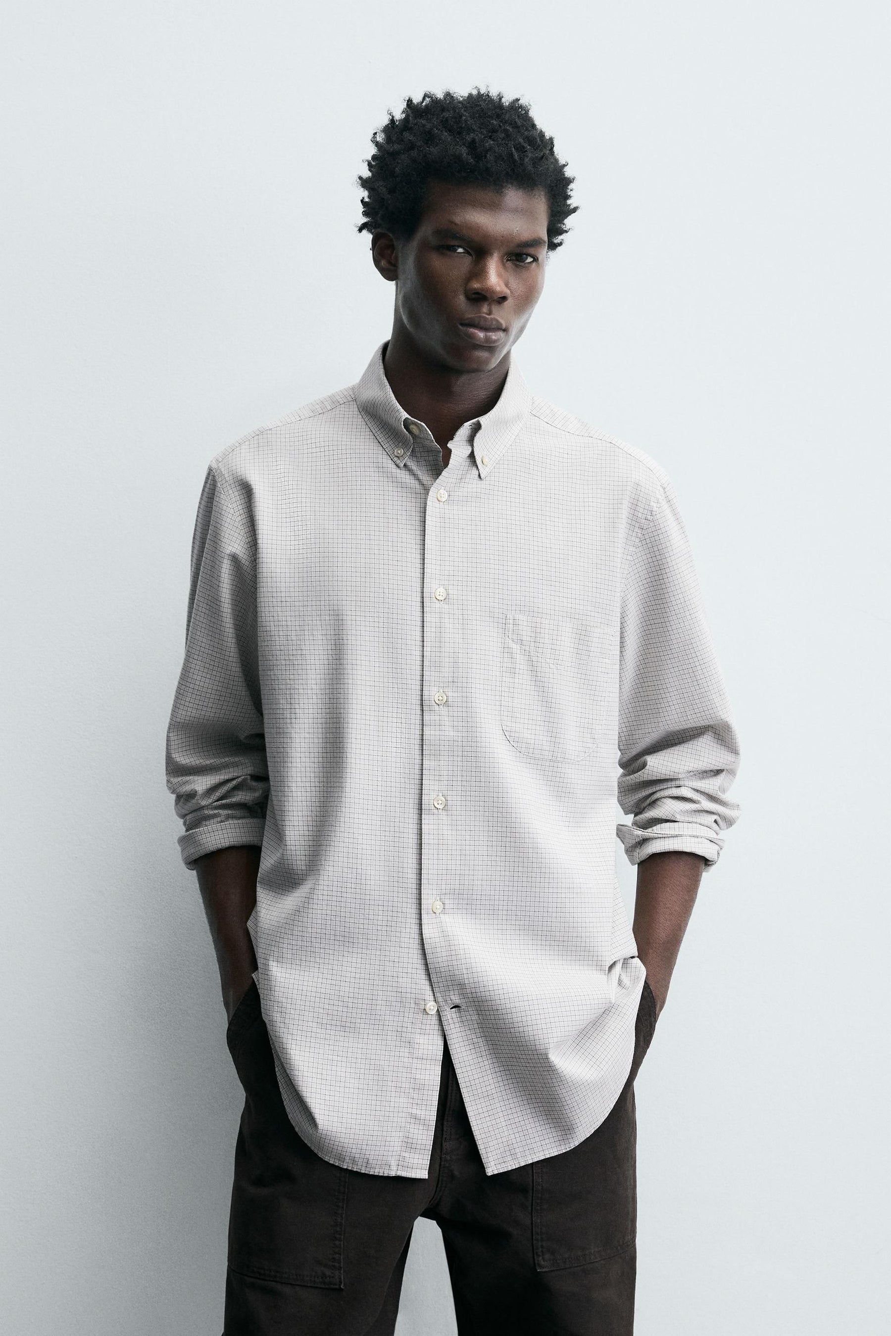 REGULAR FIT CHECK SHIRT - Image 2