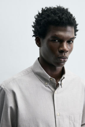 REGULAR FIT CHECK SHIRT - Image 5