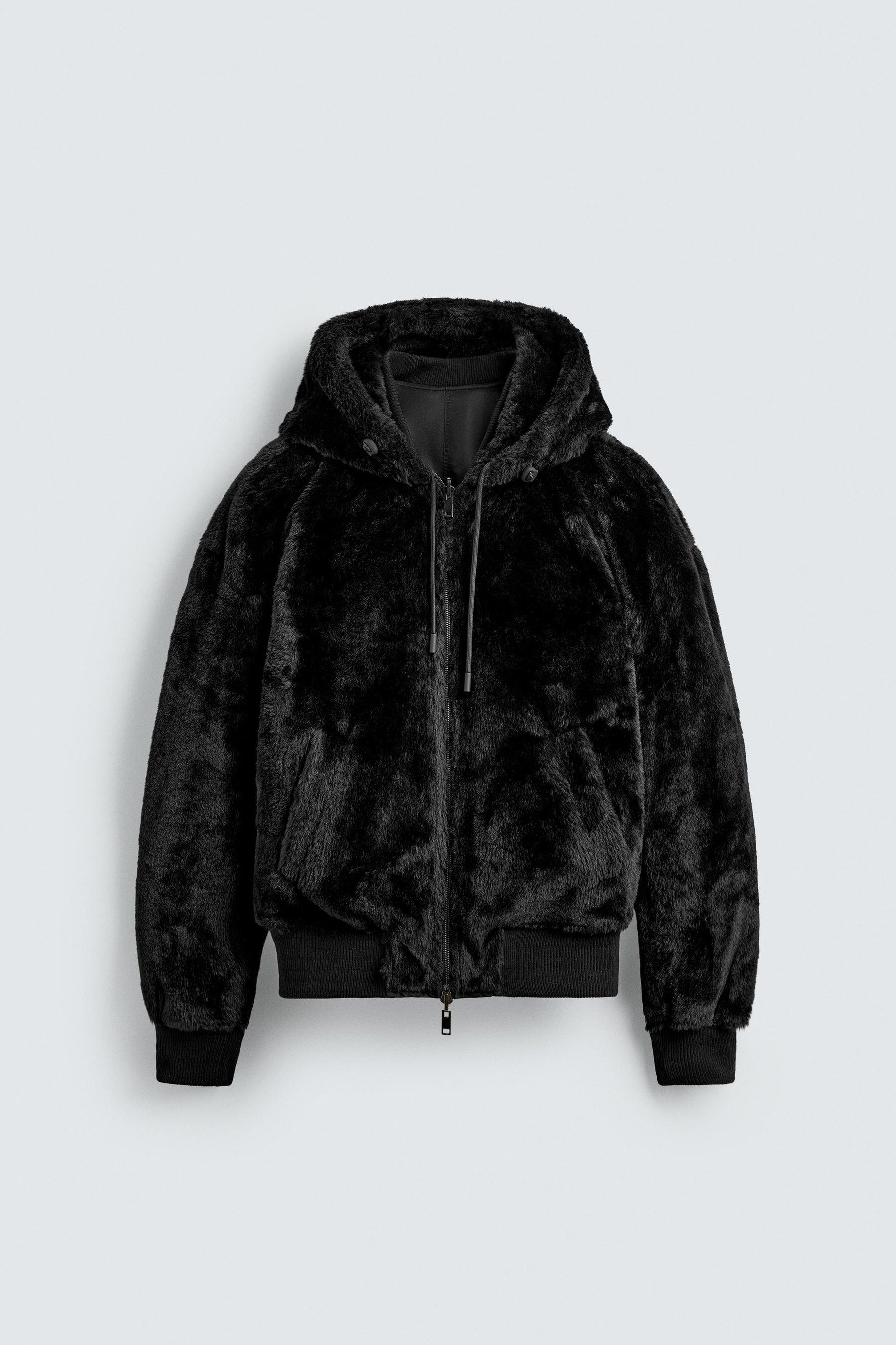 Reversible Faux Fur Bomber