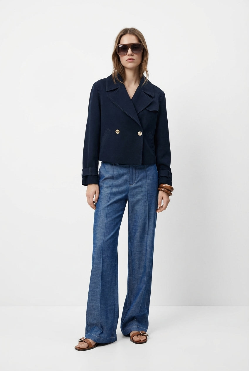 WIDE-LEG TROUSERS WITH BELT