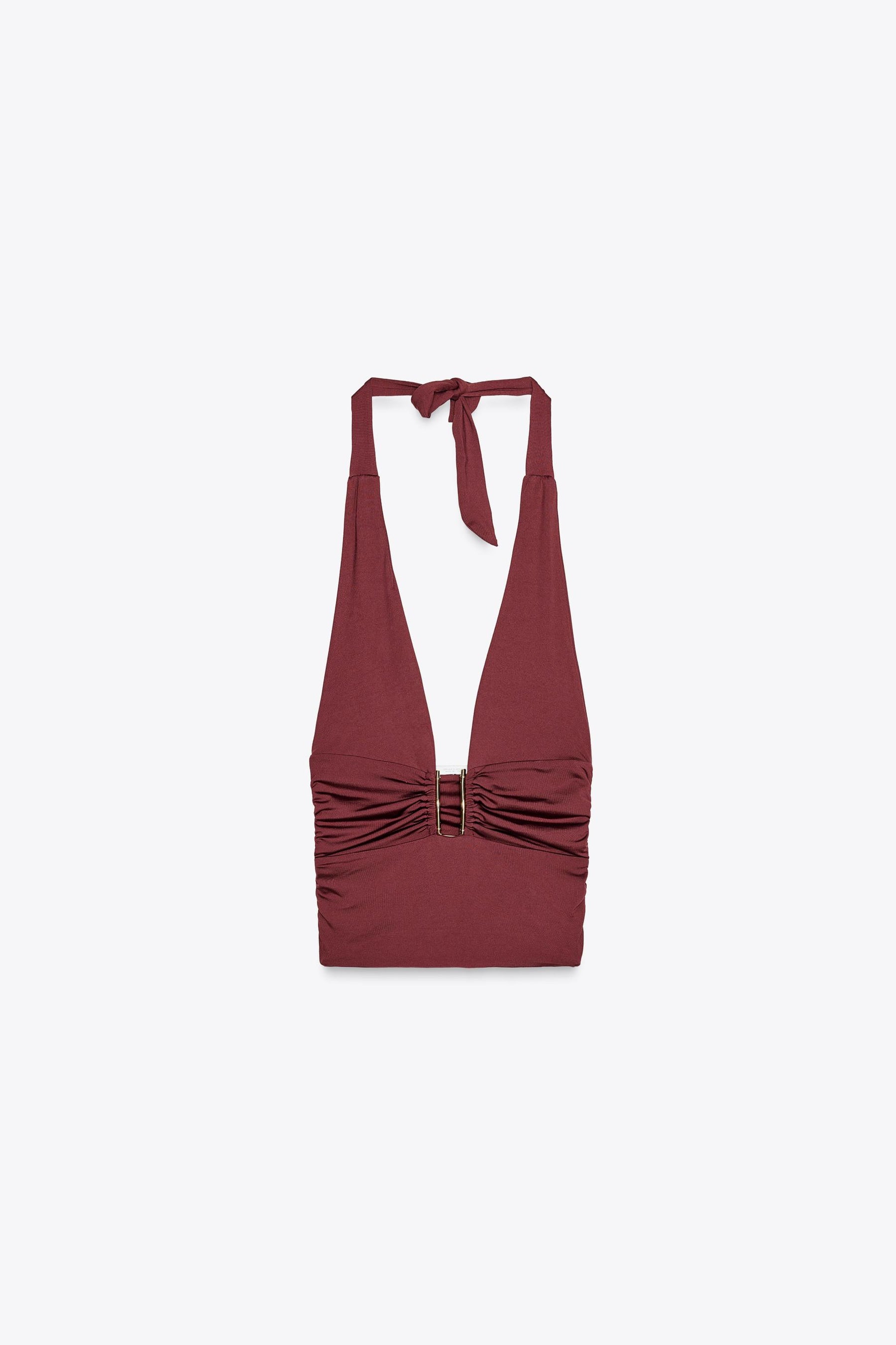 Draped Halter Top