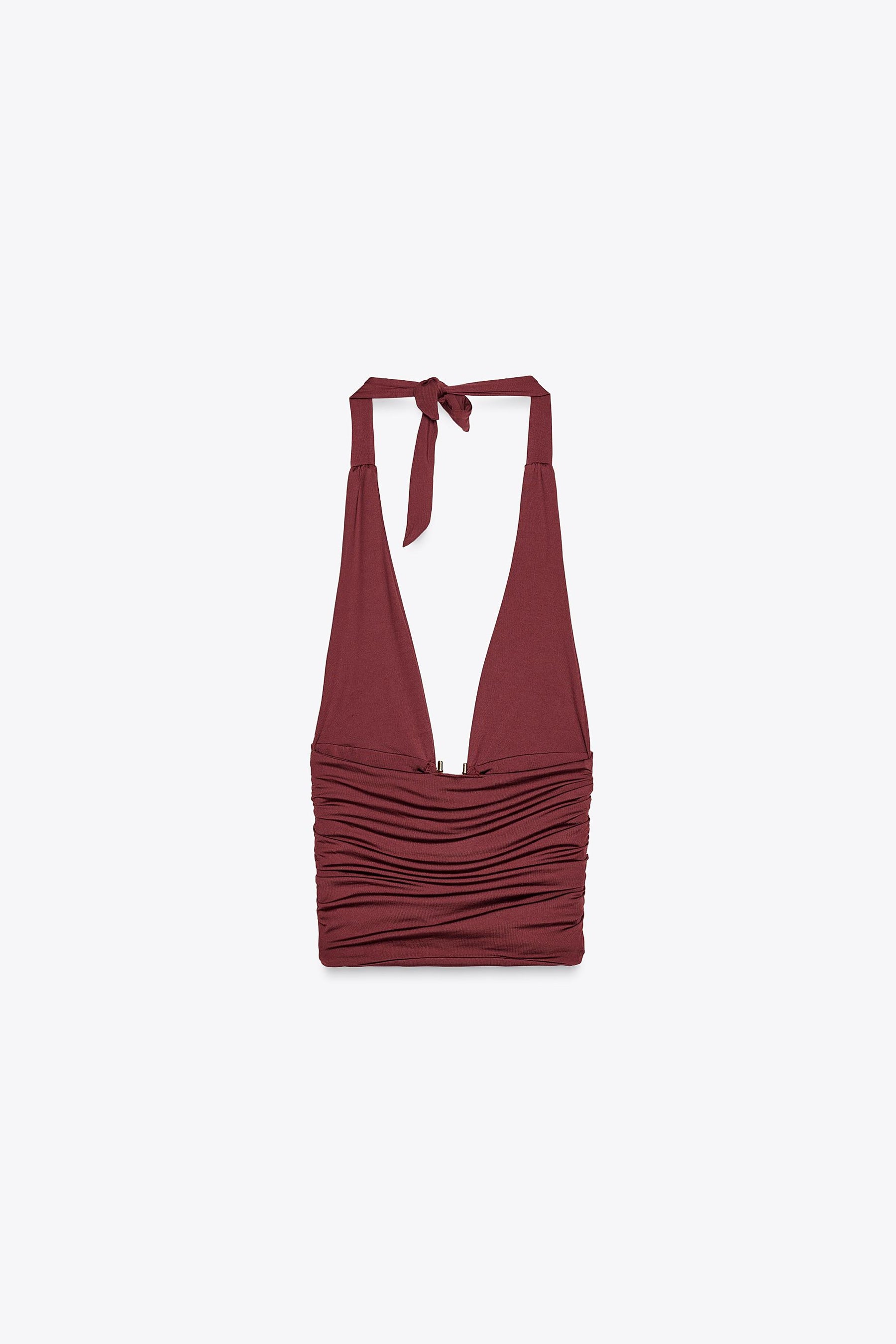 Draped Halter Top