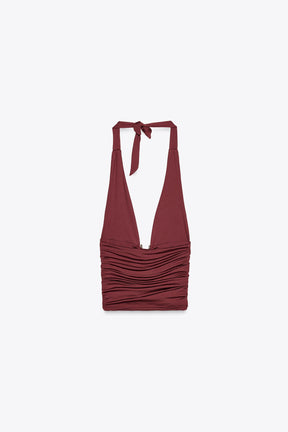 Draped Halter Top