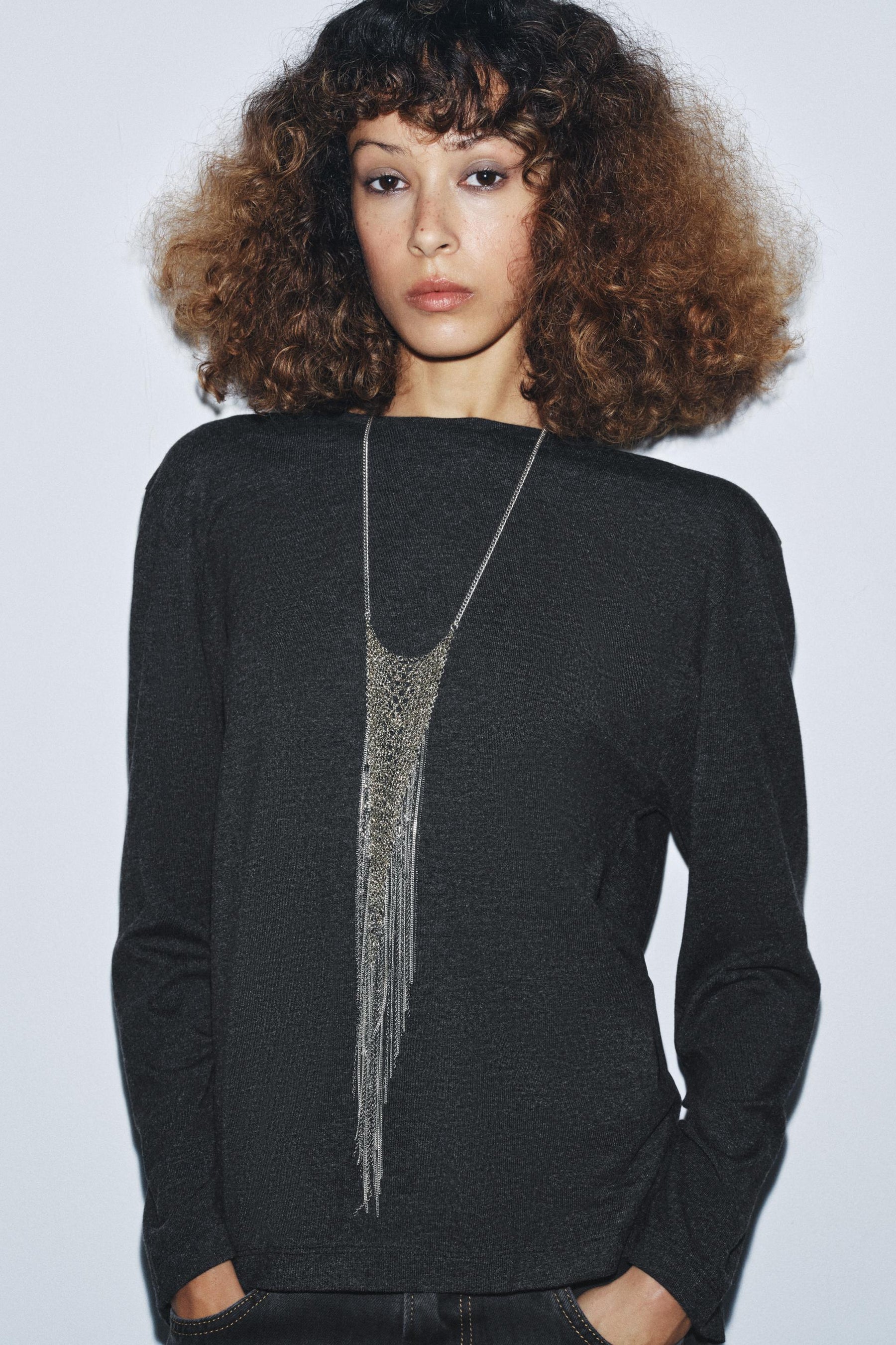 Draped Back Soft Top