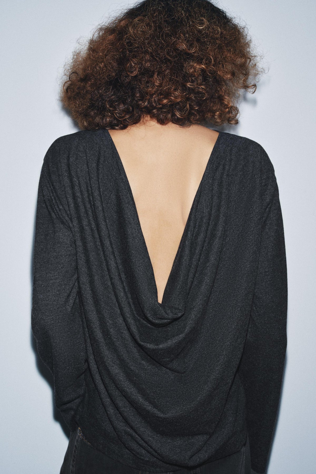 Draped Back Soft Top