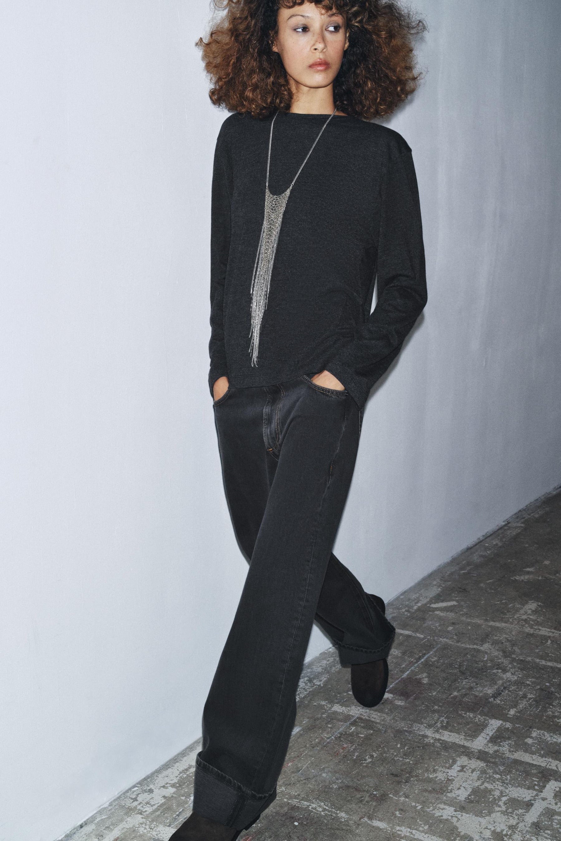 Draped Back Soft Top