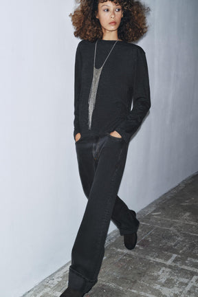 Draped Back Soft Top