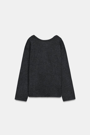 Draped Back Soft Top