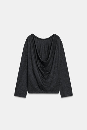 Draped Back Soft Top