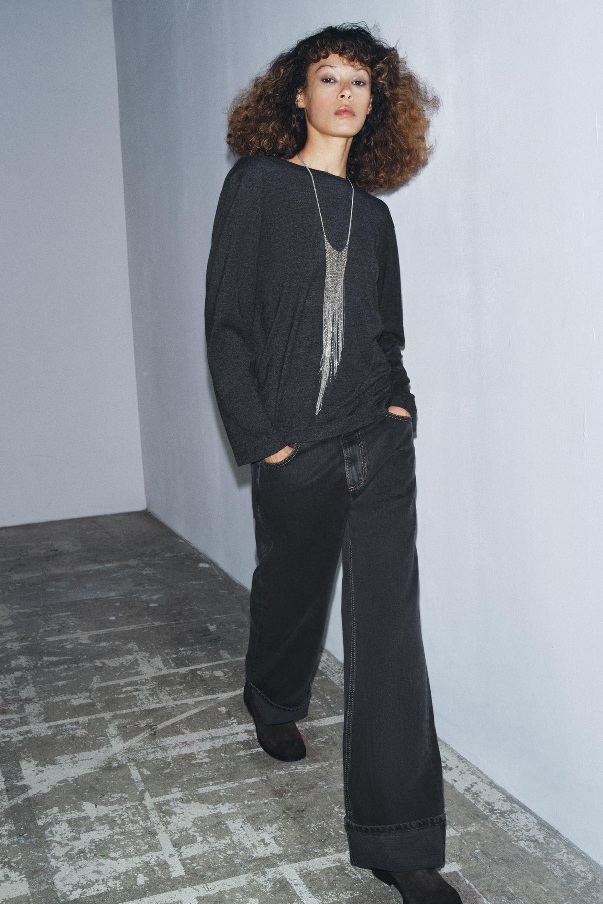 Draped Back Soft Top