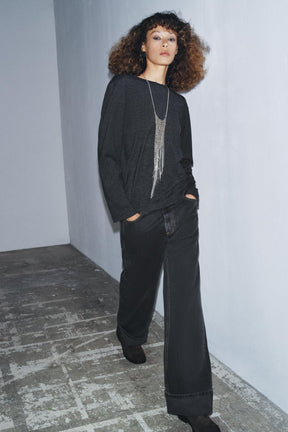 Draped Back Soft Top