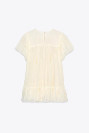 EMBROIDERED FLOWING BLOUSE