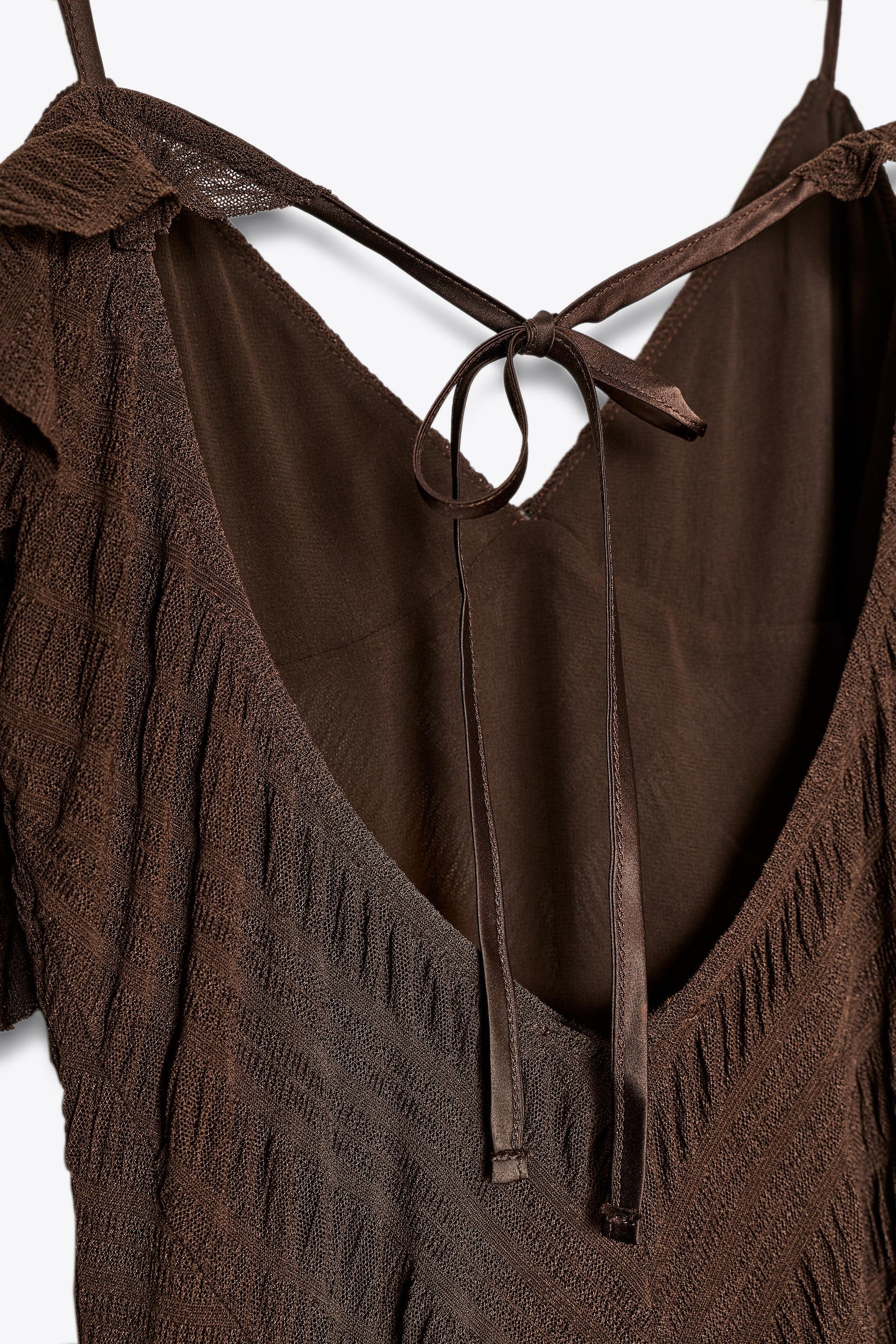 TEXTURED MIDI DRESS - Image 10