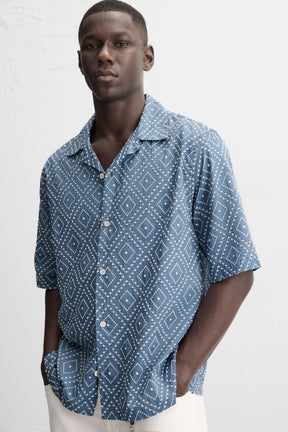 CONTRAST EMBROIDERY SHIRT - Image 6
