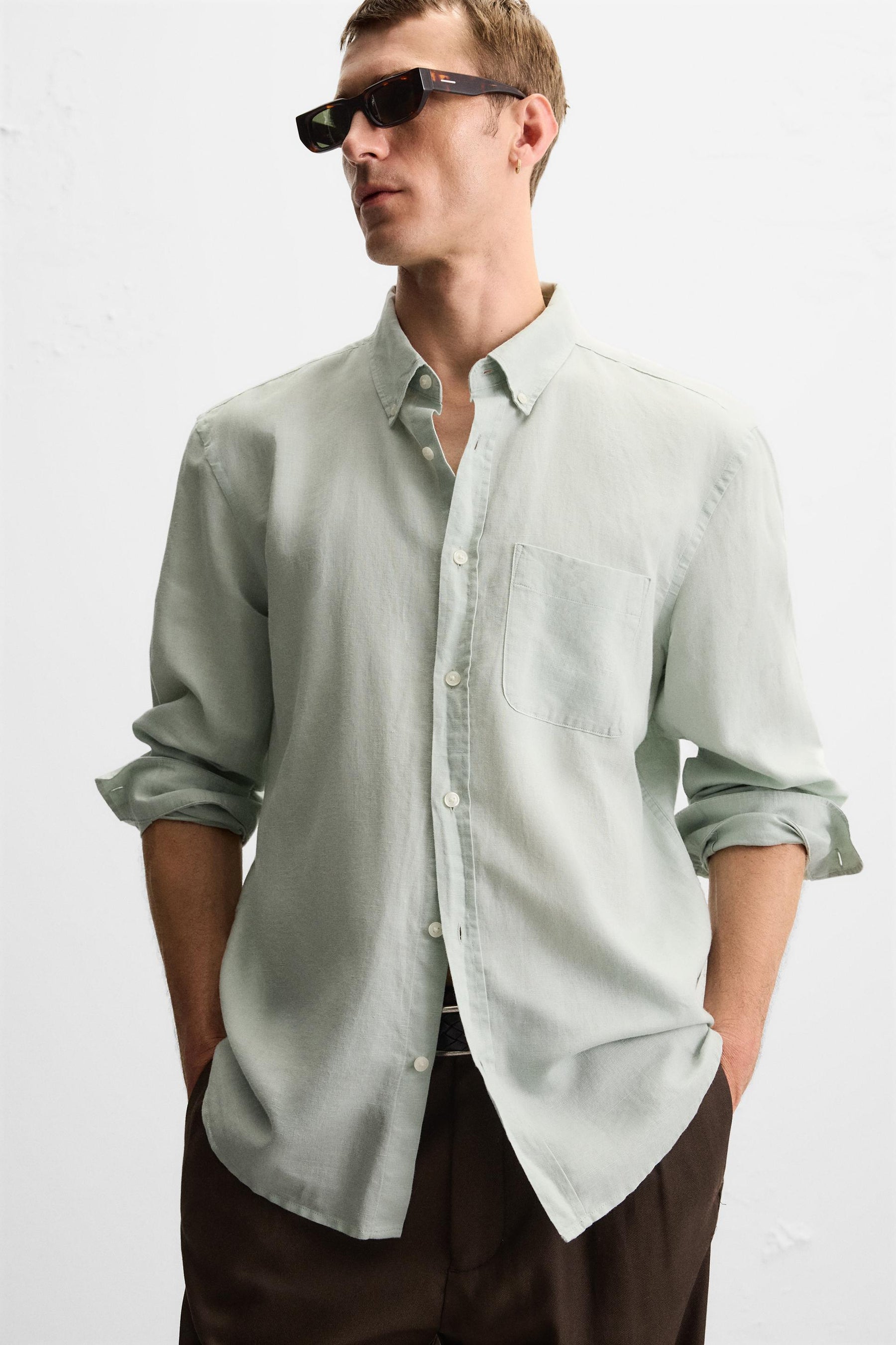 LINEN/COTTON SHIRT - Image 6